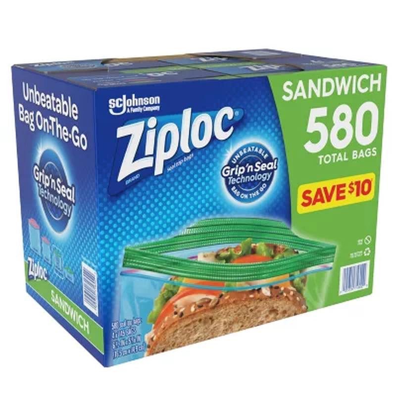 Ziploc Easy-Open Tab Sandwich Bags (580 Ct.)