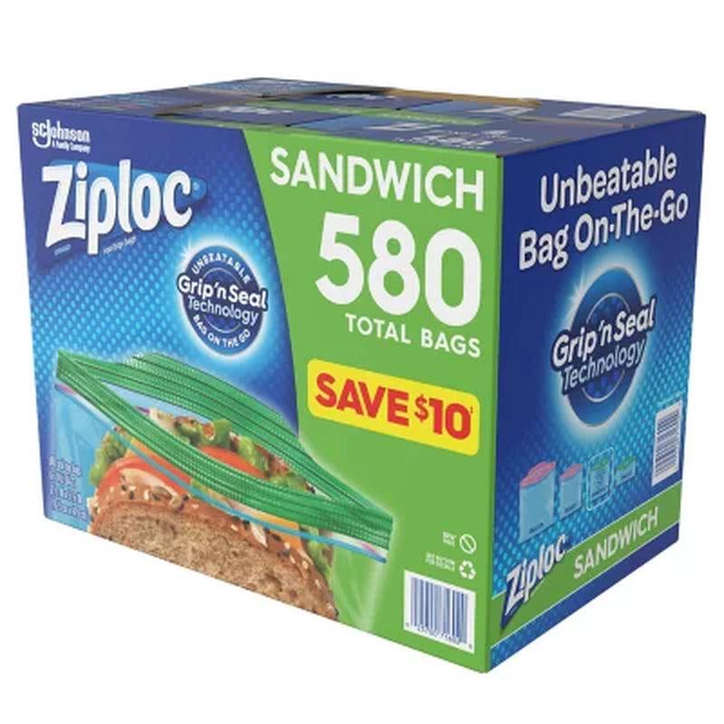 Ziploc Easy-Open Tab Sandwich Bags (580 Ct.)