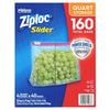 Ziploc Storage Slider Quart Bags (160 Ct.)