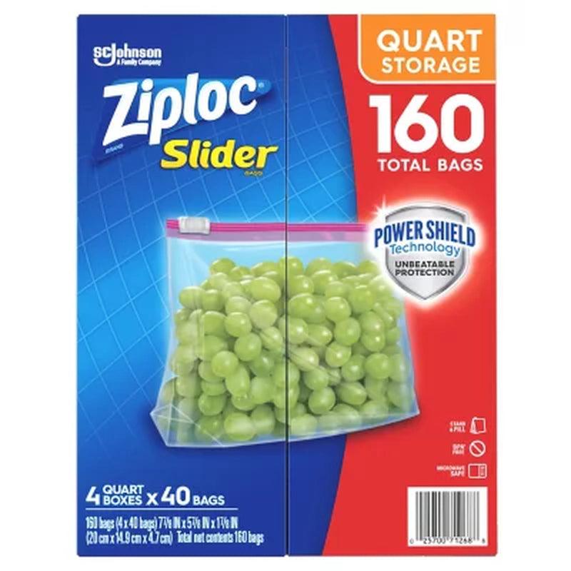 Ziploc Storage Slider Quart Bags (160 Ct.)