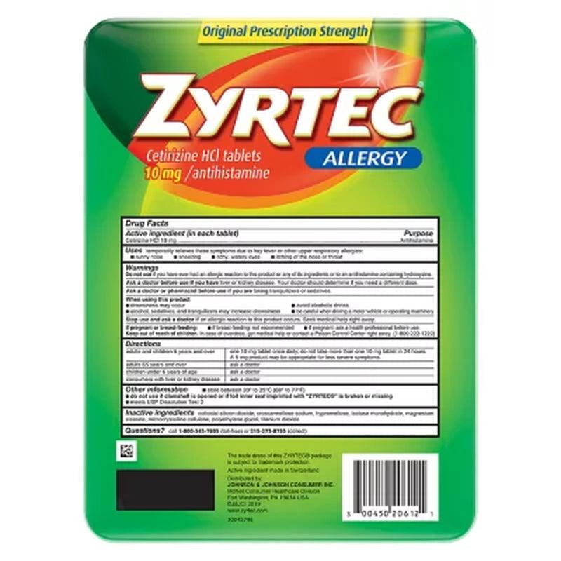 Zyrtec Antihistamine Allergy Tablets 10 Mg. (120 Ct.)