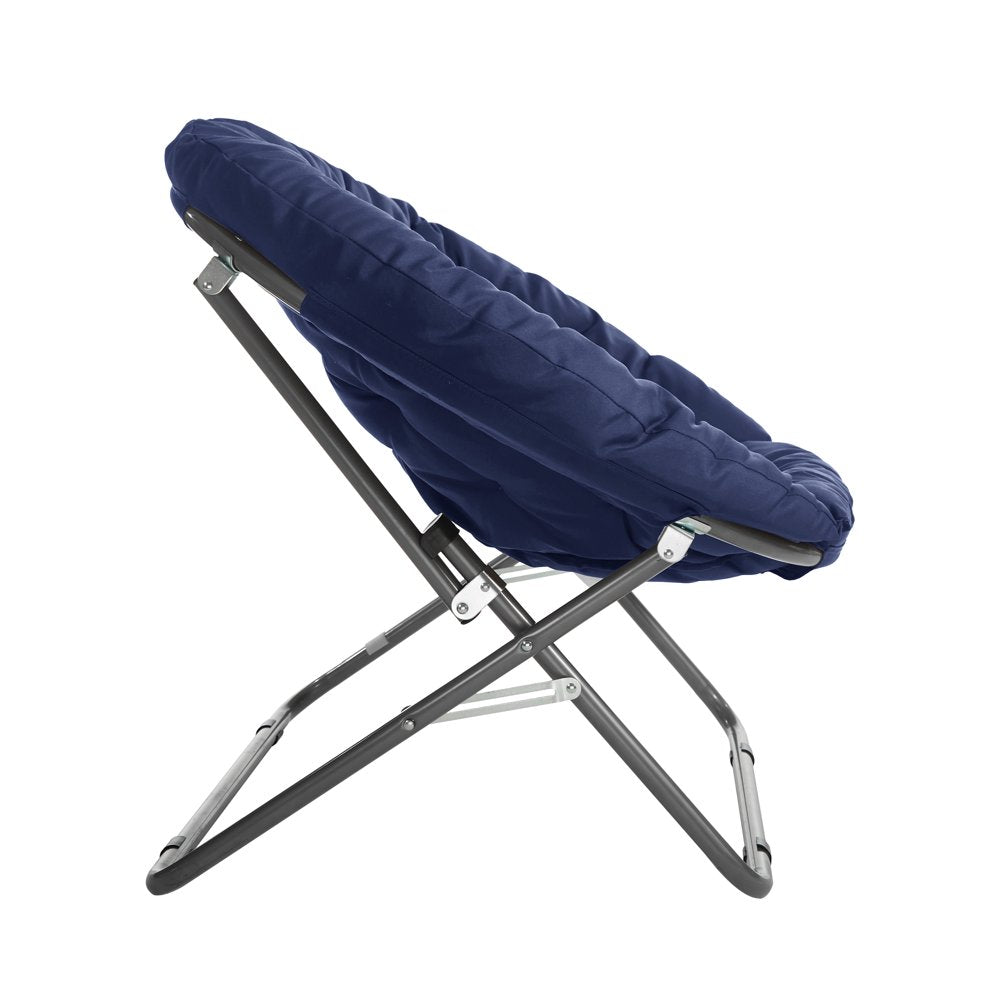 Urban Shop Polyester Folding Chair, Blue