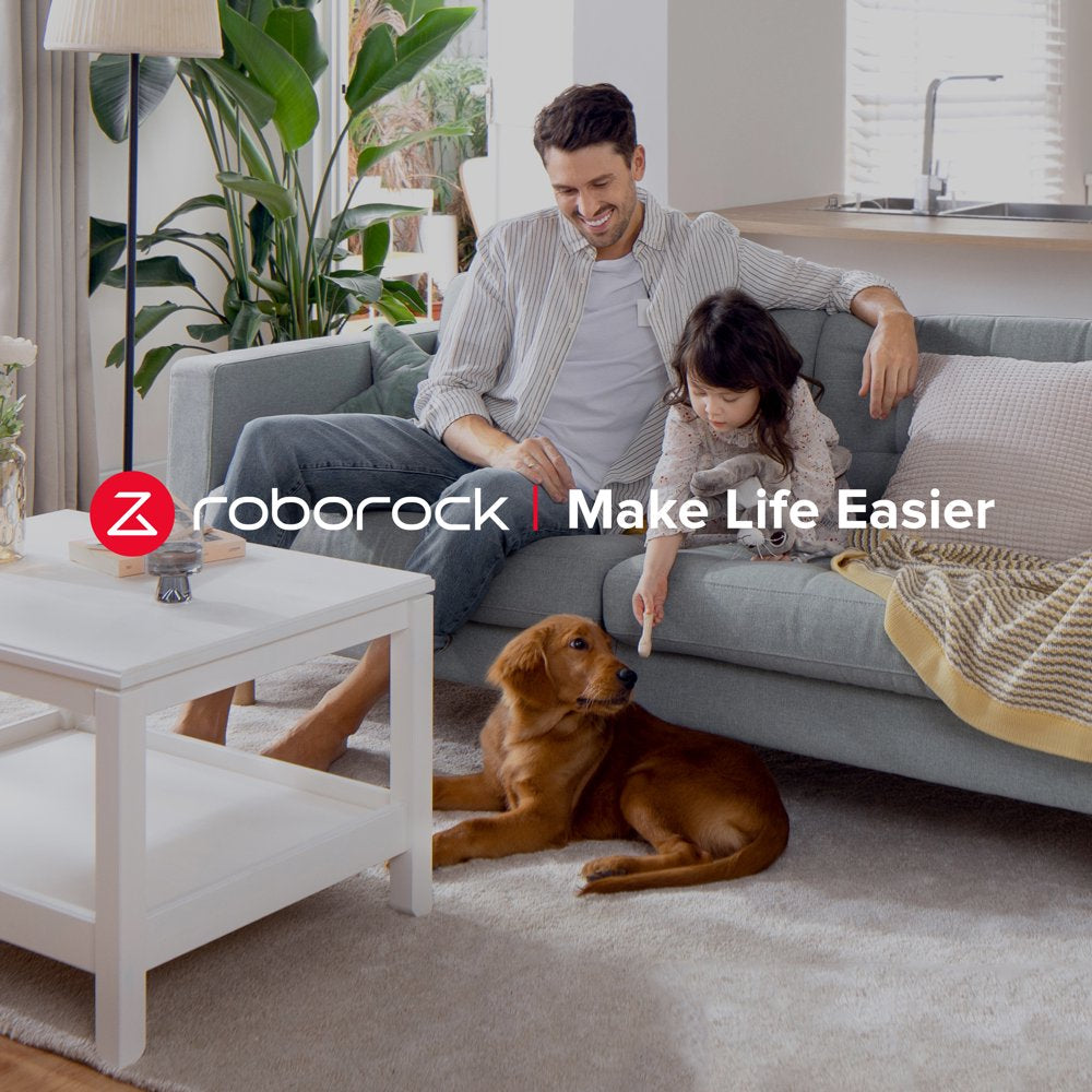 Roborock® S7-WHT Robot Vacuum Cleaner with Sonic Mopping, Strong 2500PA Suction