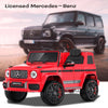 TOKTOO 24V 4WD Licensed Mercedes-Benz G63, Battery Powered Ride on Car with Remote, LED Light, Music Player-Red