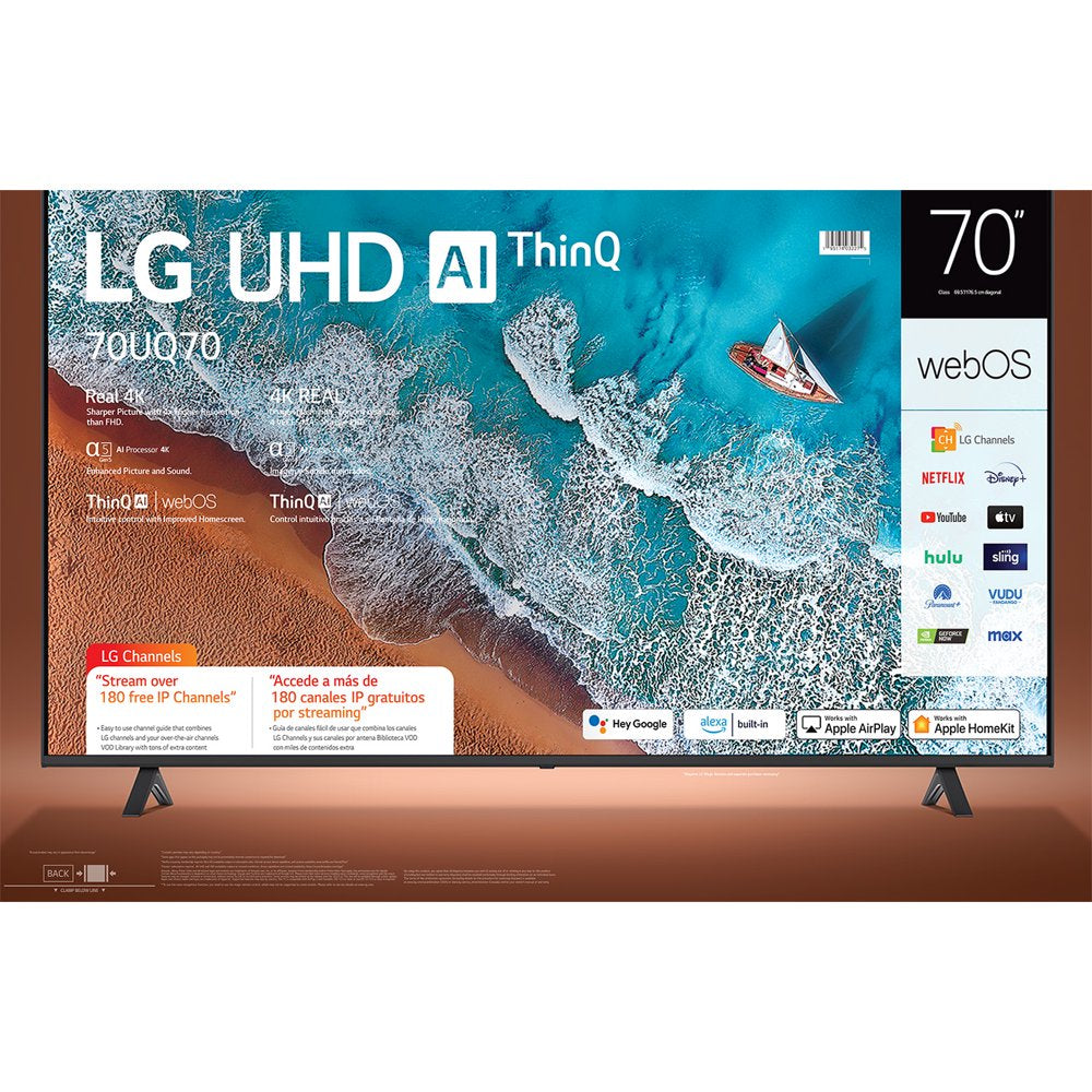 LG 70" Class 4K UHD 2160P Webos Smart TV - 70UQ7070ZUD