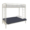 DHP Sammie Twin over Futon Metal Bunk Bed, off White