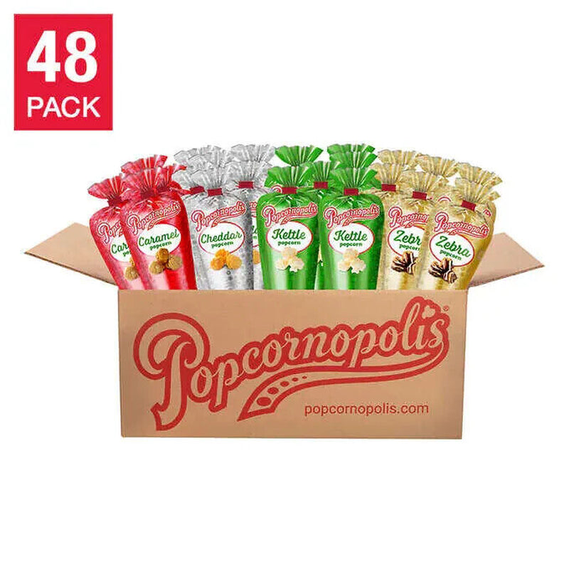 Happy Holiday !! Popcornopolis Variety Metallic Holiday 48-Count Mini Cones