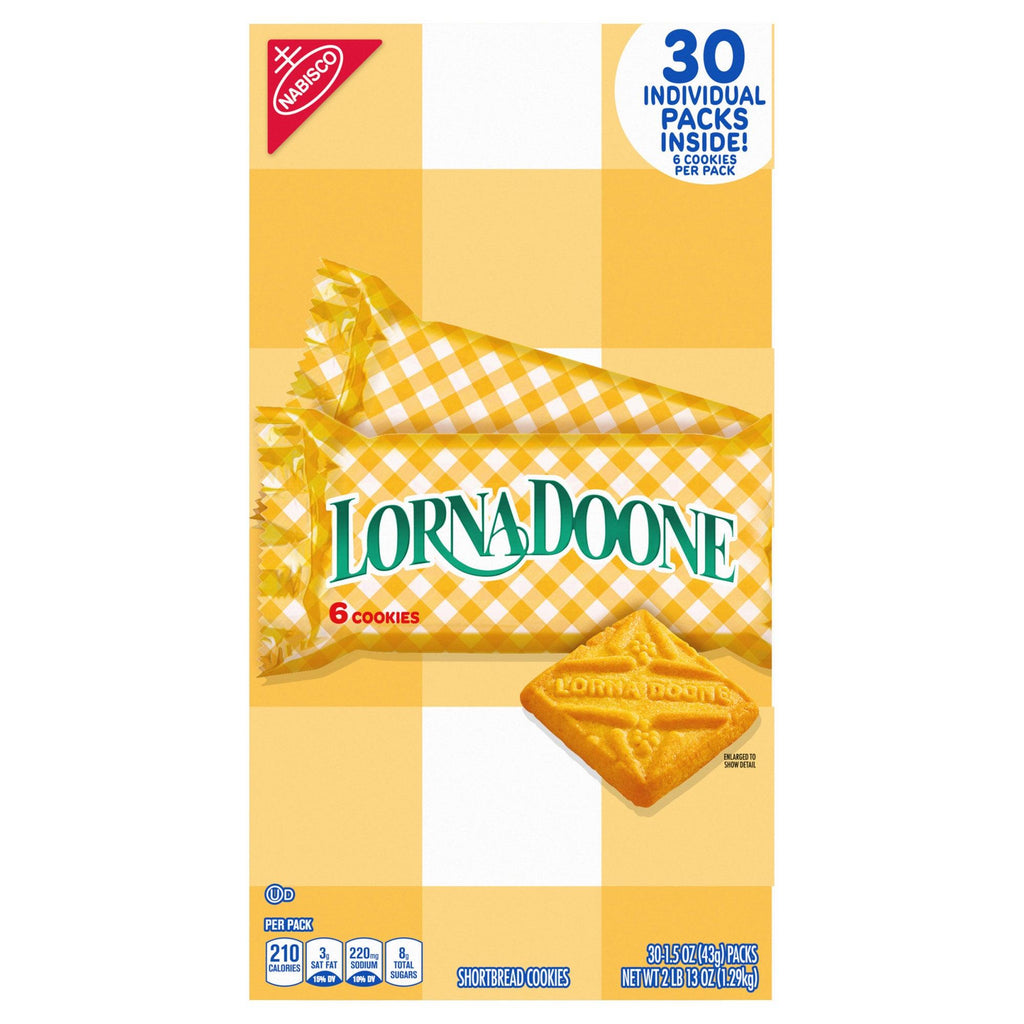 Lorna Doone Shortbread Cookies, 1.5 Oz, 30-Count