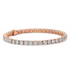 Cate & Chloe Olivia 18K Rose Gold Plated Tennis Bracelet with Crystals | Women'S Bracelet with CZ Crystals, Gift for Her