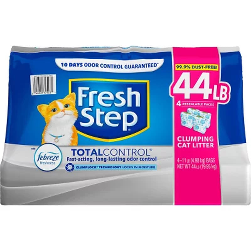 Fresh Step Total Control Scented Clumping Litter with Febreze (44 Lbs.)