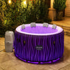 Saluspa 77" X 26" Hollywood 240 Gal. Inflatable Hot Tub with LED Lights, 104˚F Max Temperature