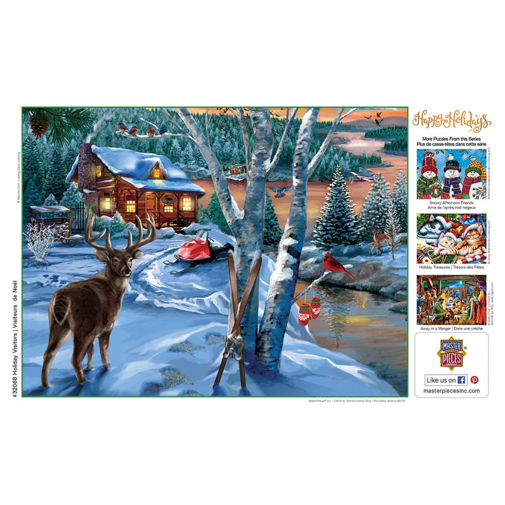 Masterpieces 300 Piece EZ Grip Christmas Jigsaw Puzzle - Holiday Visitors