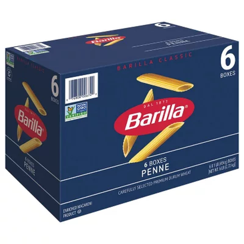 Barilla Classic Blue Box Pasta Penne (16 Oz., 6 Pk.)