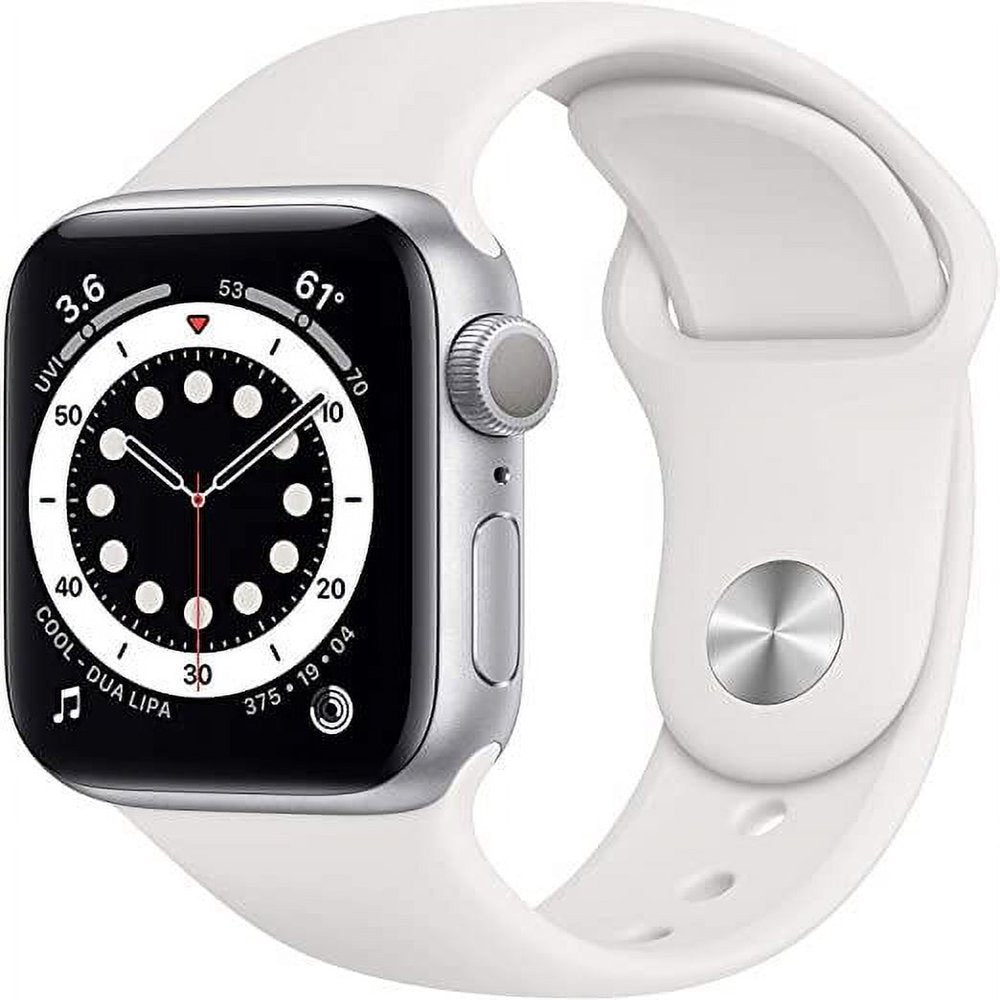 Restored Apple Watch Series 6, GPS + Cellular, 40MM, Silver - Aluminum Case - White Sport Band ( Refurbished)