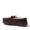 EZ Feet by Dearfoams Genuine Suede and Shearling Wool Moccasin