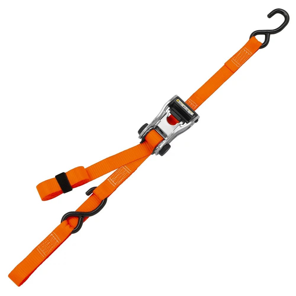 Smartstraps Ratchet X Tie Down, 1.25In X 14Ft, 3000Lb, Orange, 9094, 2 Pack