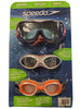 Speedo Junior Swim Goggles Ages 6-14 UV Protection Easy Adjust Strap- 3 Pack NEW