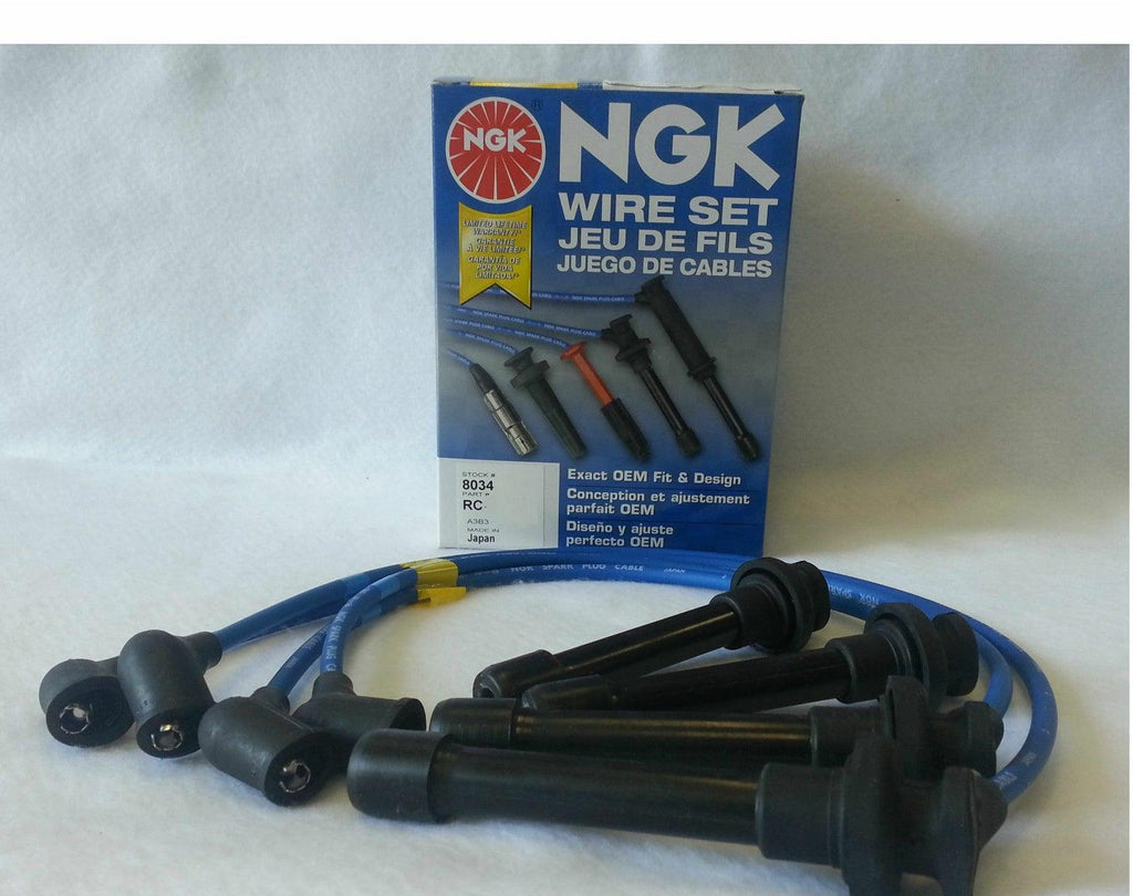 NGK Spark Plug Wire Set HE64 OEM (FOR Honda Acura JDM Integra B18C1 Civic B16A2)