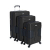 TACH V3 Lightweight 3Pc Hardside Luggage Suitcase Set W/Charge Ports, Black