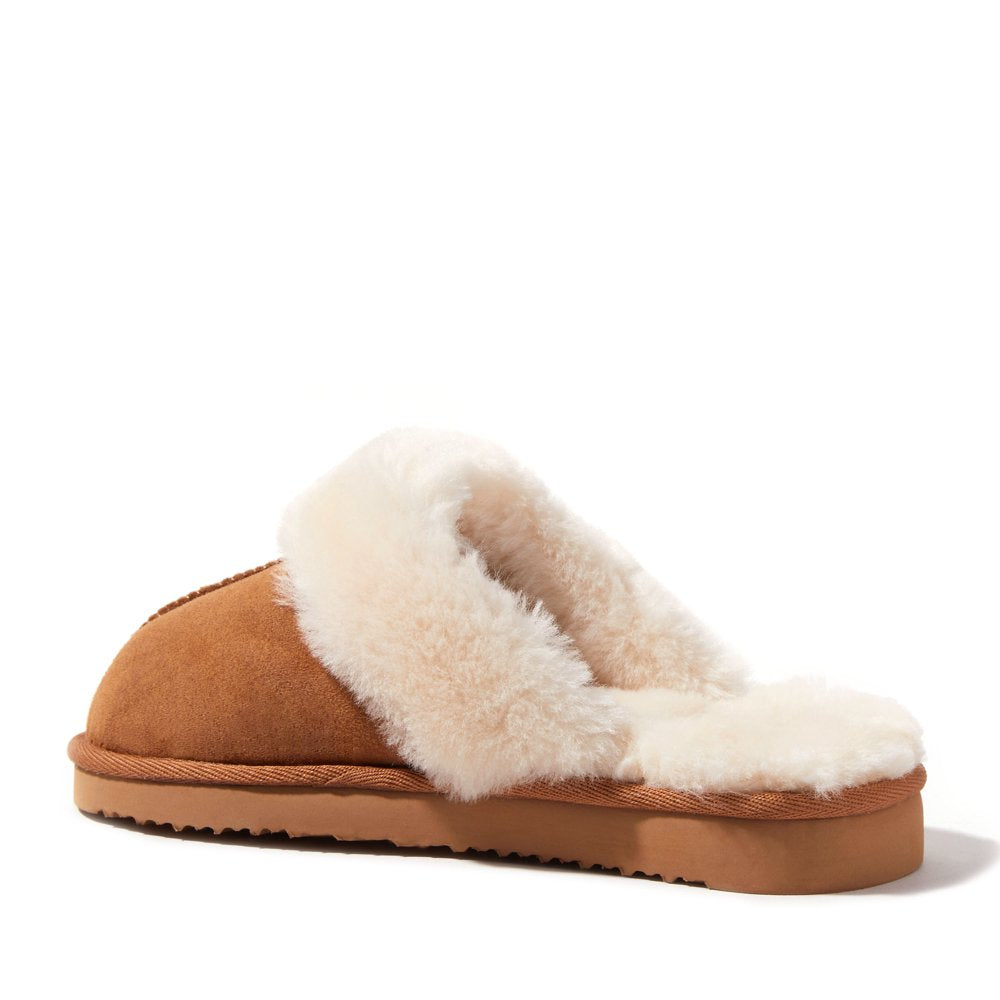 EZ Feet Women’S Genuine Shearling Scuff Slipper