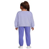 Athletic Works Girls’ Fleece Sweatshirt and Sweatpants Set, 2-Piece, Sizes 4-18 & Plus