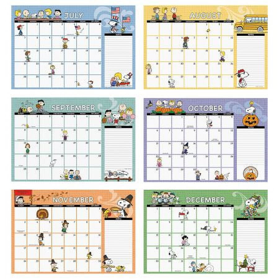 2024-2025 PEANUTS® Desk Calendar Pad, 11-Inch X 16-1/4-Inch Size, Large 24-Month Bookstore-Quality Calendars for Kitchen & Office, by Current