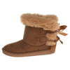 Josmo Toddler & Big Girls Faux Shearling Bow Boots