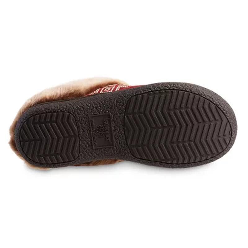 Ladies Isotoner Memory Foam Hoodback Comfort Slippers