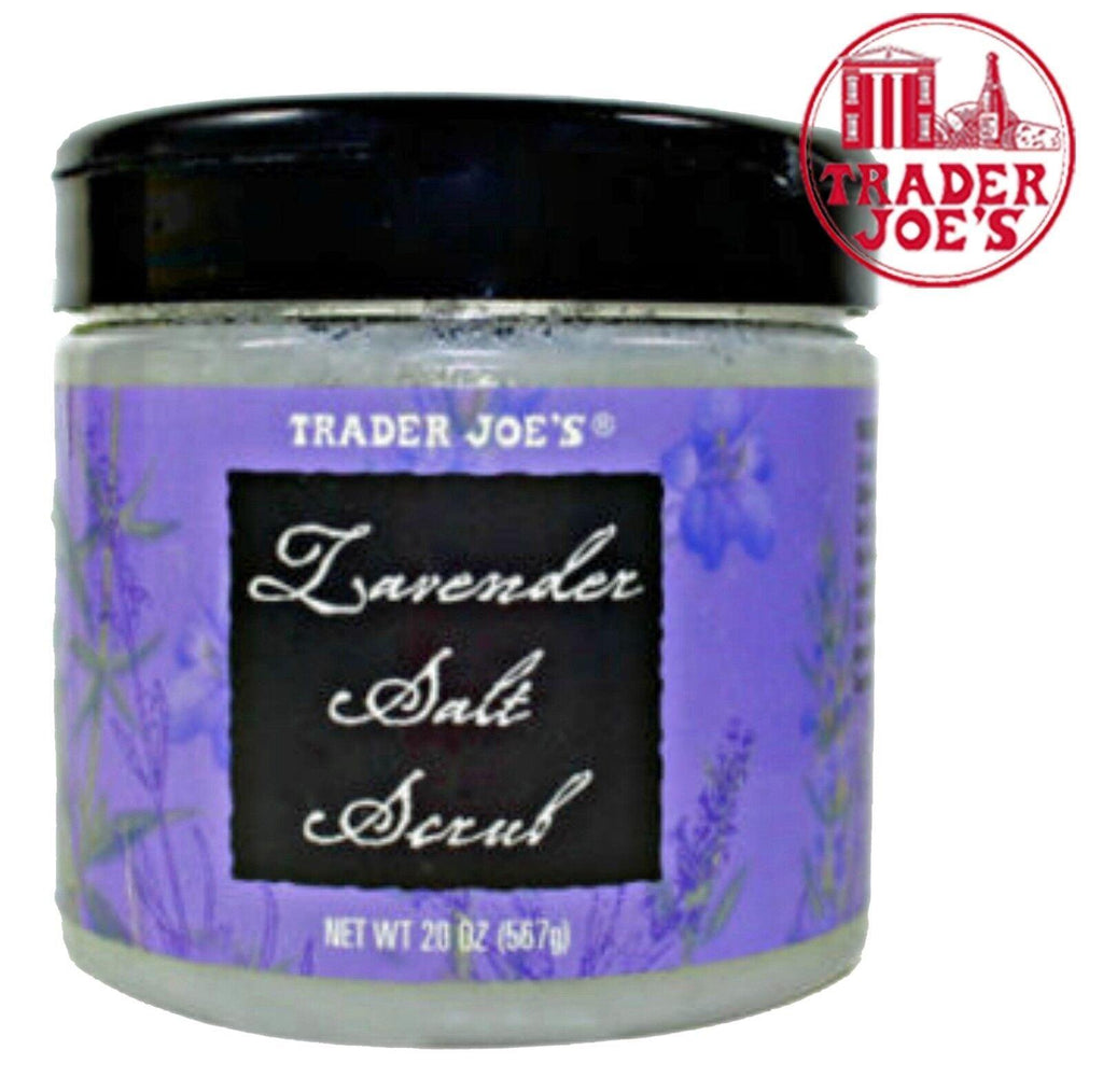 SEALED TRADER JOE'S LAVENDER SALT SCRUB 20 OZ