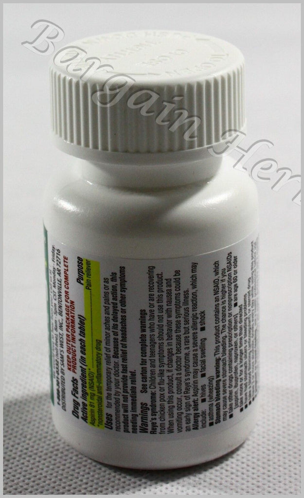 Member'S Mark Low Strength Aspirin 81 Mg 365 Tablets New Free Shipping