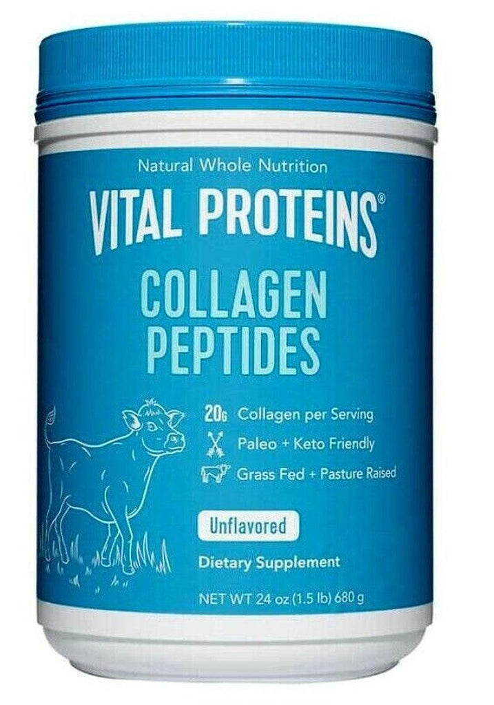 🔥 Vital Proteins Collagen Peptides Unflavored 24 Oz (680 G) 🔥 20+4=24Oz