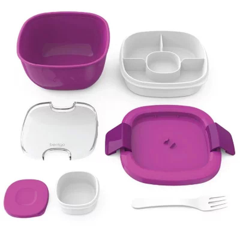 Bentgo Bowl Bento Lunch Box, 2-Pack (Assorted Colors)