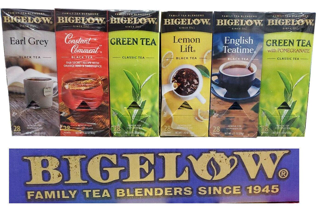 🔥 Bigelow Fune Tea Assortmet 6/28 Ct, Eart Grey Green Tea Lemont Lift Pomegran