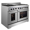 NXR 48 In. LED Professional Style 7.2 Cu. Ft. Freestanding Gas Range