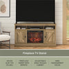 Ameriwood Home Ashton Lane Electric Fireplace TV Stand for Tvs up to 65", Rustic Oak