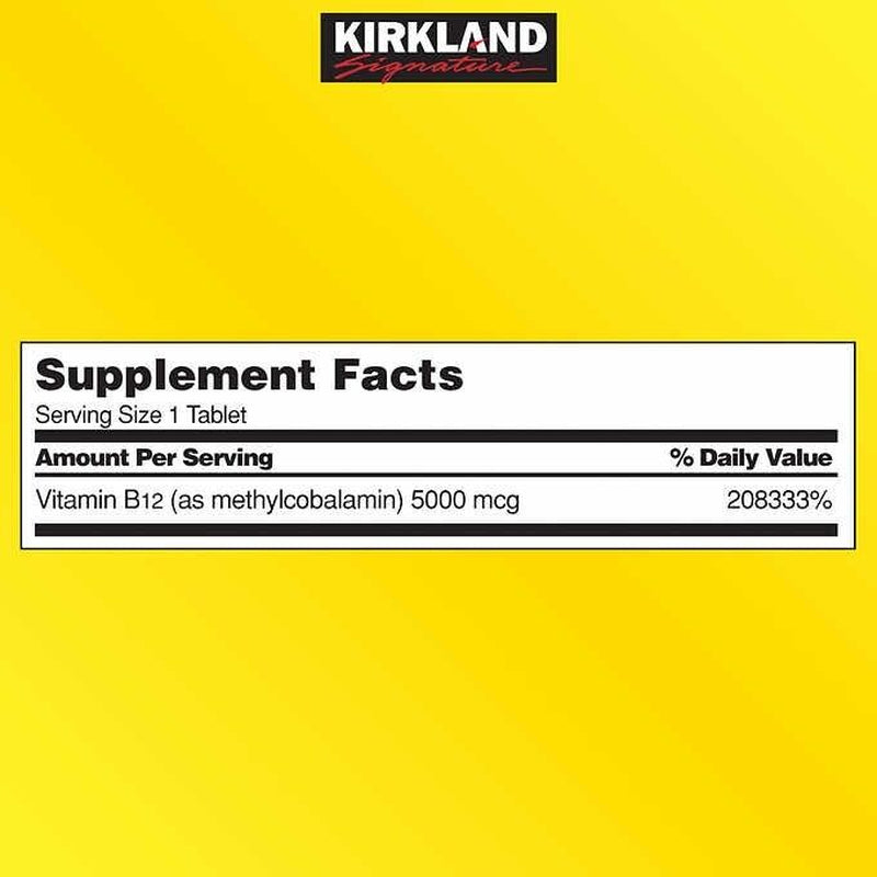 NEW ! Kirkland Signature Expect More Quick Dissolve B-12 5000 Mcg, 300 Tablets