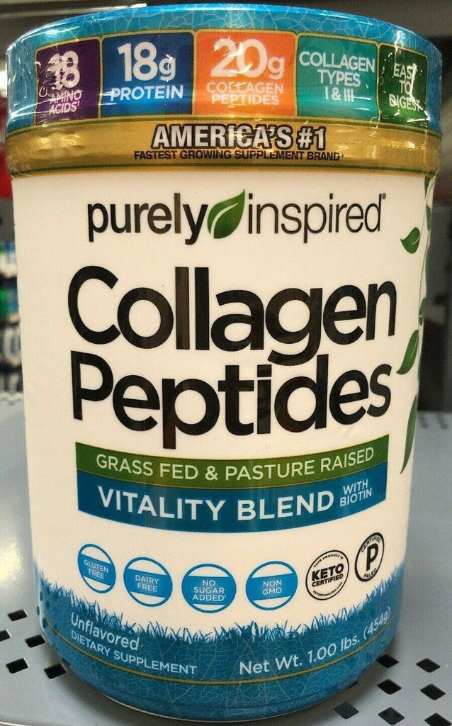 Purely Inspired Collagen Peptides Powder,Grass Fed & Pasture Raise