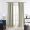 Deconovo Room Darkening Curtains Thermal Insulated Curtains and Drapes for Nursery 42W X 95L Inch Light Beige 2 Panels