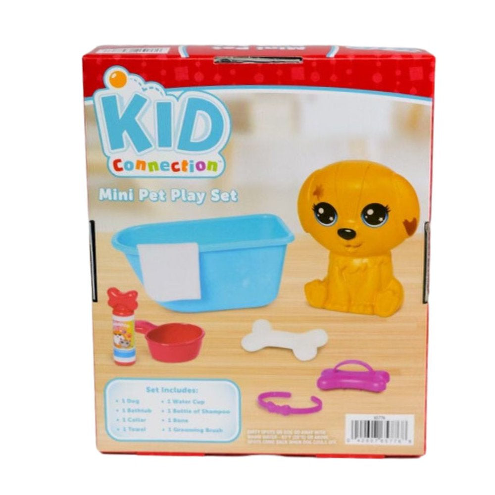 Kid Connection Pet Dog Bath Play Set with Color Changing Feature, 8 Pieces