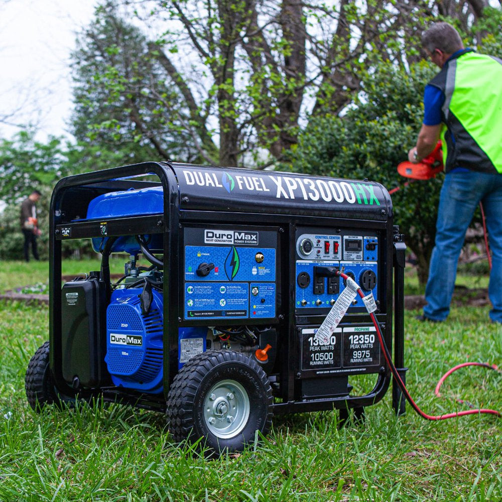 Duromax XP13000HX 13,000 Watt Portable Dual Fuel Gas Propane CO Alert Generator