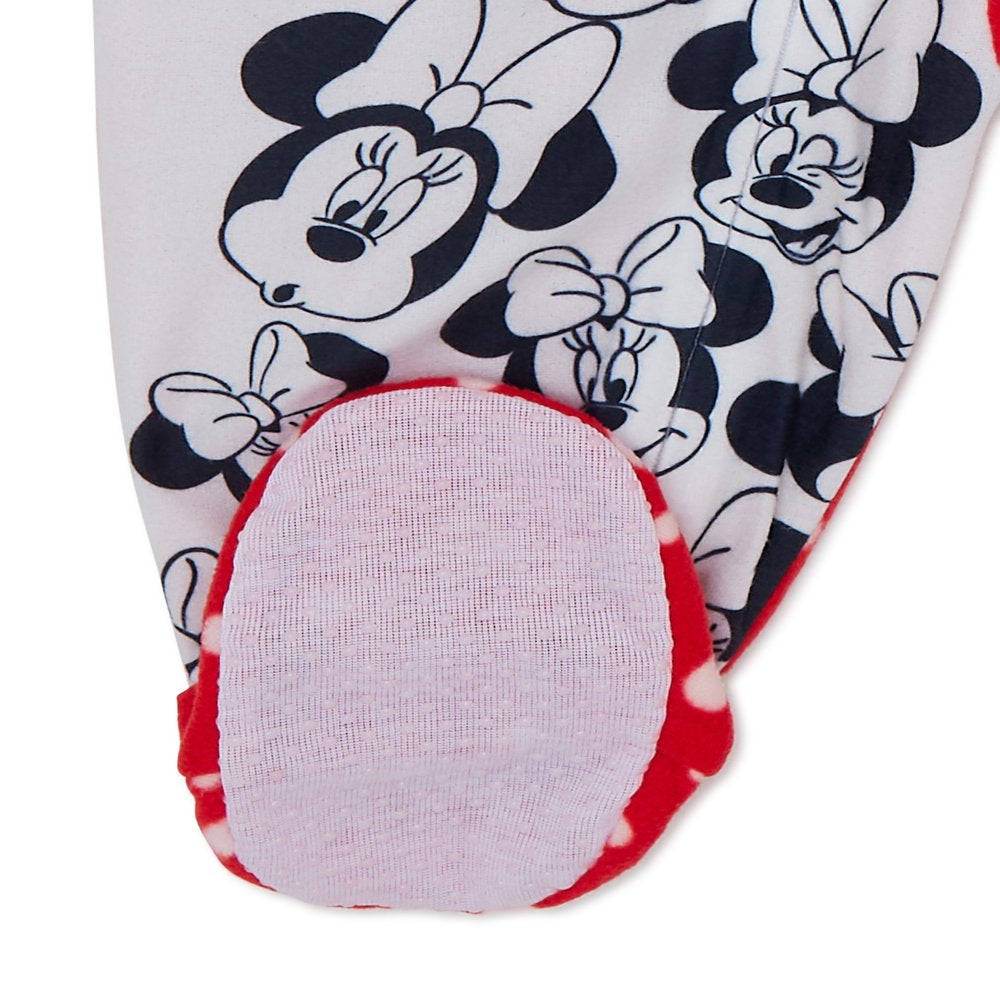 Minnie Mouse Toddler Girls One-Piece Sleeper, Sizes 12M-5T