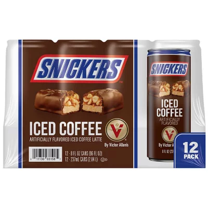 Snickers Iced Coffee Latte (8 Fl. Oz., 12 Pk.) - Free Shipping