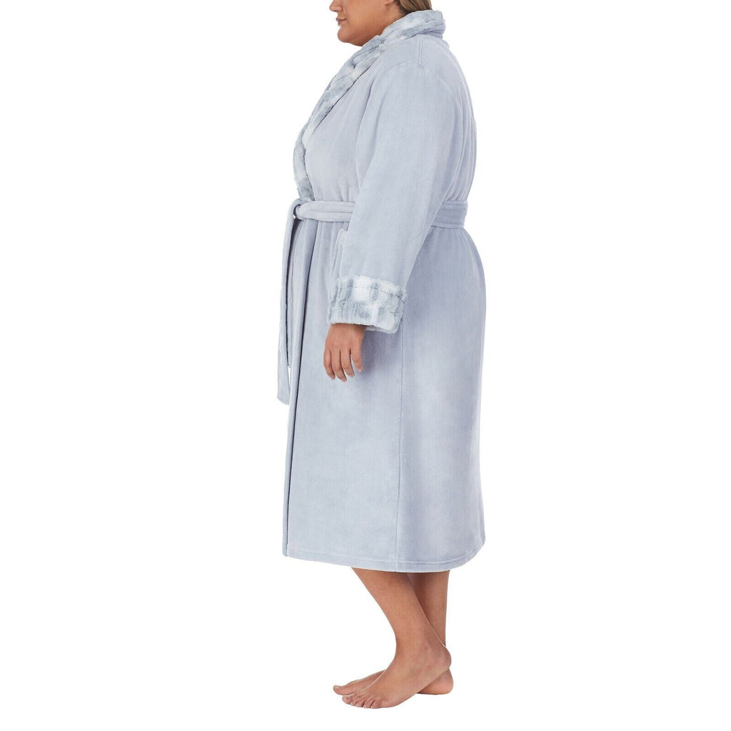 Carole Hochman Ladies' Plush Robe - BLUE - Medium - FAST SHIPPING