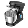 Costway Tilt-Head Stand Mixer 7.5 Qt 6 Speed 660W with Dough Hook, Whisk & Beater Black