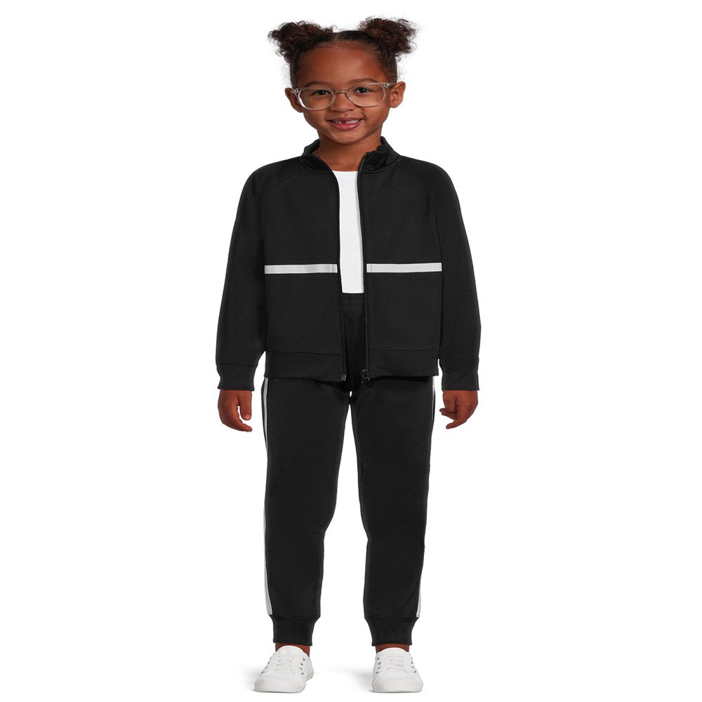 Athletic Works Girls Fleece Tracksuit, 2-Piece, Sizes 4-18 & Plus