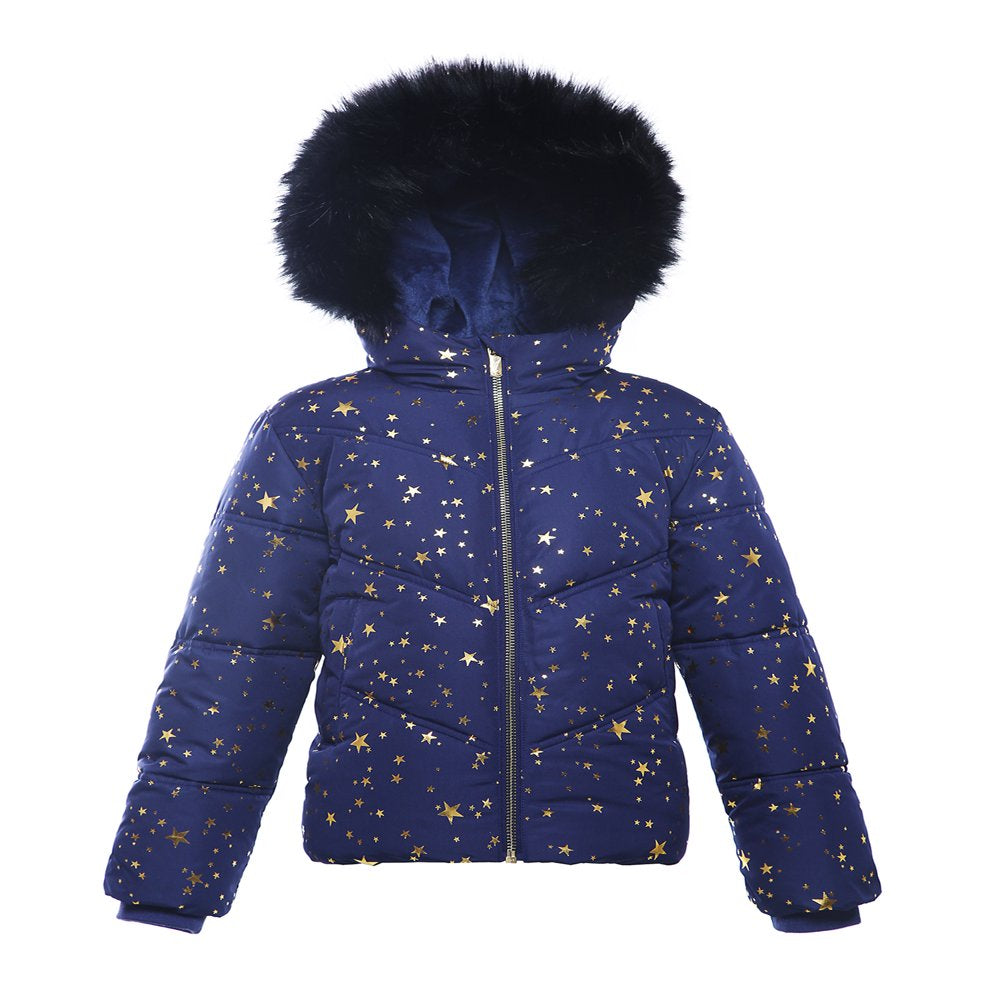 Rokka&Rolla Girls' Heavy Winter Puffer Jacket Bubble Coat, Sizes 4-16