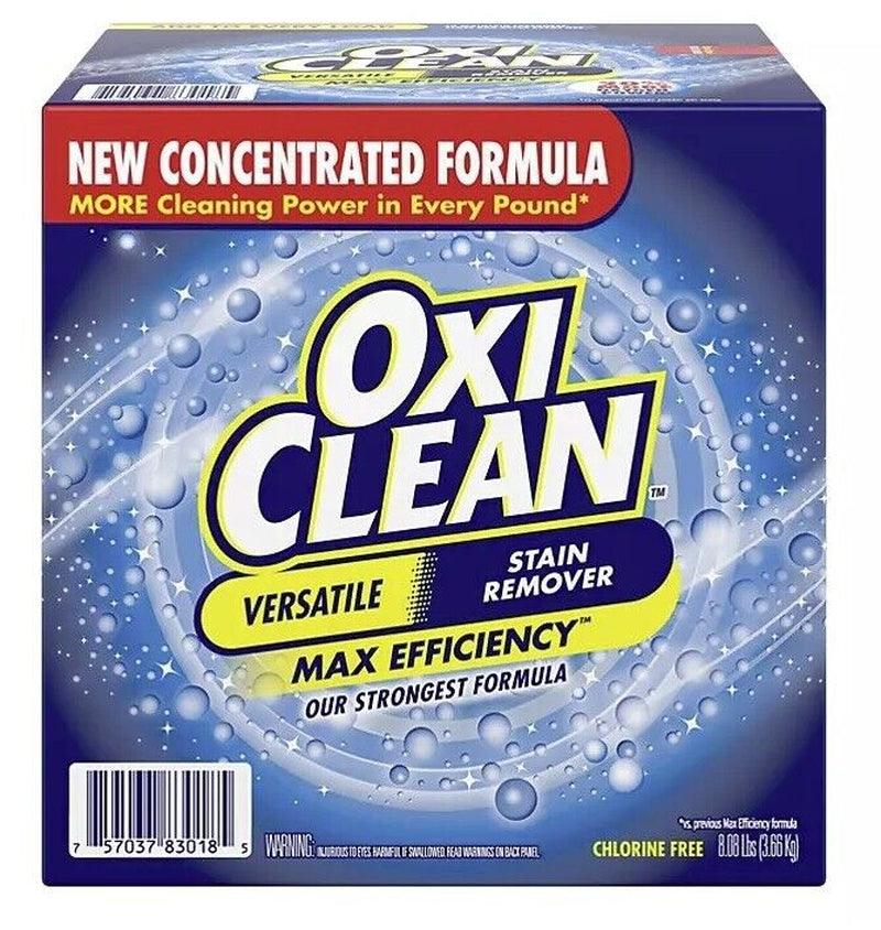 Oxiclean Max Efficiency Stain Remover Strongest Formula CLEAN Versatile 8.08 Lb