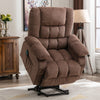 BOSMILLER Power Lift Recliner Chair Recliners for Elderly with Heat and Massage Recliner Chair for Living Room with Infinite Position and Side Pocket,Usb Charge Port,Brown