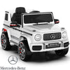 TOKTOO 24V 4WD Licensed Mercedes-Benz G63, Battery Powered Ride on Car W/ Remote, LED Light, Music Player-White