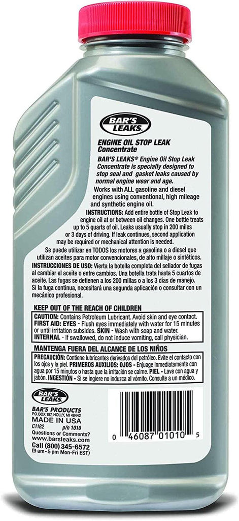 1010 Engine Oil Stop Leak Concentrate, 11 Oz, 1 Pack, Grey